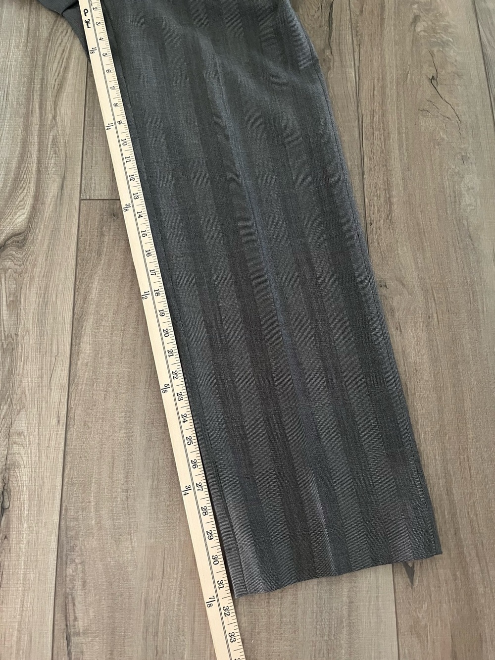 Vintage Christian Dior Monsieur Men’s Gray Striped Two-Piece Suit Business 40R - Picture 13 of 16